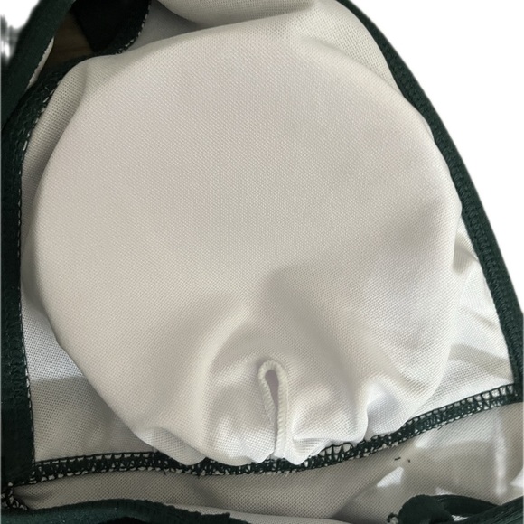 Elegant Dark Green One-Piece Swimsuit - Picture 6 of 7